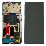 Display Lcd Touch Screen Con Frame ORIGINALE Service Pack Per Oppo Find X3 Lite Cph2145 / Oppo Reno 5 5g Black Nero