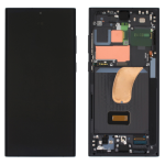 Display Lcd Touch Screen Con Frame ORIGINALE Service Pack Per Samsung Galaxy S23 Ultra 5g 2023 Black Nero