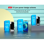 Lcd Display + Touch Screen Retina Per Apple Iphone 12 Mini Oled Zy Vetro Schermo Nero Con Frame     
