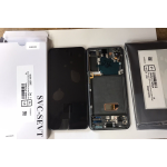 Display Lcd Touch Screen Con Frame ORIGINALE Service Pack Per Samsung Galaxy S21 G991f G991bf 5g Phantom Gray
