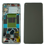Display Lcd Touch Screen Con Frame ORIGINALE Service Pack Per Oppo Reno 6 5g Blu Peqm00 / Cph2251
