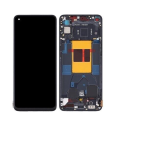 Display Lcd Touch Screen Con Frame ORIGINALE Service Pack Per Oppo Reno 6 5g Nero Black Peqm00 / Cph2251