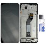 Display Lcd Touch Screen Con Frame ORIGINALE Service Pack Per Xiaomi Redmi 13c 4g,5g /poco C65 4g 2023 Black Nero