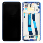 Display Lcd Touch Screen Con Frame ORIGINALE Service Pack Per Xiaomi Mi 11 Lite 4g Blu M2101k9ag
