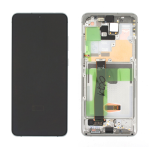 Display Lcd Touch Screen Con Frame ORIGINALE Samsung Galaxy S20 Ultra 5g Sm-g988b Bianco Cloud White No Camera