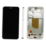 Display Lcd Touch Screen ORIGINALE Service Pack Per Samsung S711b S23 Fe 5g Bianco Con Frame Gh82-32854b