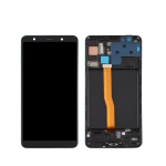 Display Oled + Frame Per Samsung Galaxy A7 2018 Sm-a750f Touch Screen Vetro Nero