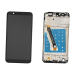 Display Lcd Touch Screen Frame  Compatibile Per P smart 2018 Nero Frame FIG-LX1