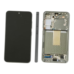 DISPLAY LCD ORIGINALE SERVICE PACK  PER SAMSUNG S911B S23 VERDE  GREEN CON FRAME 