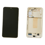 DISPLAY LCD TOUCH SCREEN CON FRAME ORIGINALE SERVICE PACK PER SAMSUNG S916 S23 PLUS 5G 2023 CREAM/BEIGE