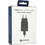 Motorola Caricabatterie USB 33W Turbo Power + Cavo Type-C Black 