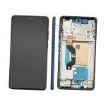 DISPLAY LCD PER MOTOROLA XT2505-1 MOTO EDGE 60 BLU / PANTONE GIBRALTAR SEA CON FRAME SERVICE PACK ORIGINALE