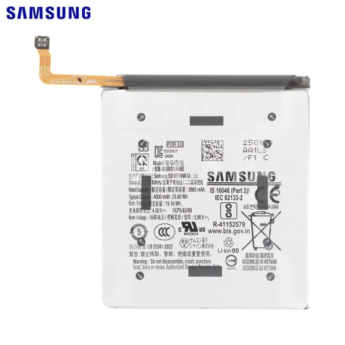 Batteria ORIGINALE Service Pack Samsung S931 Galaxy S25 4000MAH EB-BS931ABE