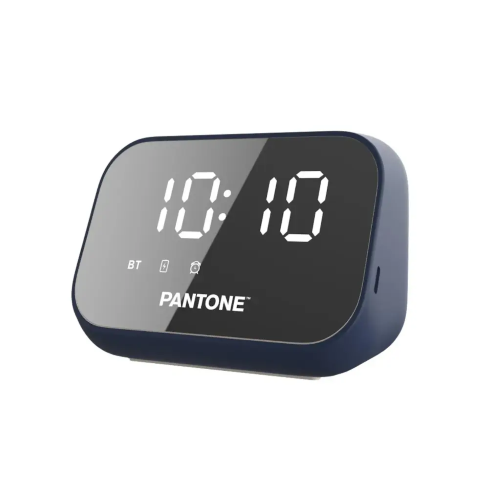 Pantone Sveglia Smart con Speaker Wireless Blue PT-BS008N