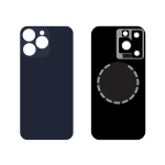 Back Cover COMPATIBILE Per Apple Iphone 15 Pro Blu Big Hole No Logo