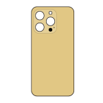 Back Cover COMPATIBILE Per Apple Iphone 14 Pro Gold Oro Big Hole No Logo