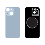 Back Cover COMPATIBILE Per Apple Iphone 14 Blu+telaio+magsafe Big Hole No Logo