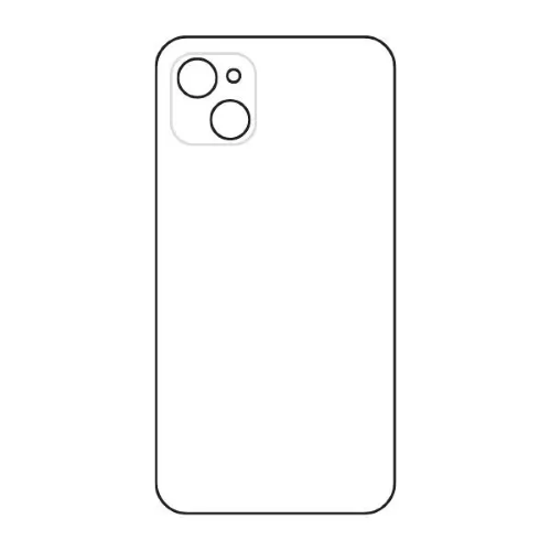 Back Cover COMPATIBILE Per Apple Iphone 13 Bianca White Big Hole No Logo