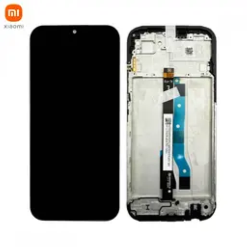 DISPLAY LCD ORIGINALE SERVICE PACK PER  REDMI 15C 5G 2025 BLACK con frame 56000200P1500   2508CRN2BC 2508CRN2BG 25062RN2DE