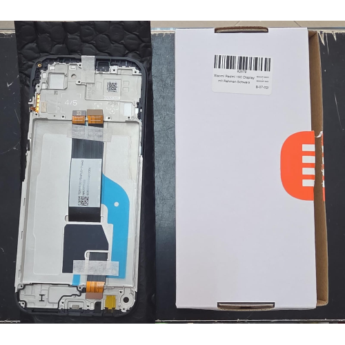 XIAOMI DISPLAY ORIGINALE SERVICE PACK PER  REDMI 15C 4G/5G 2025 Con Frame BLACK LCD 560002P15AE00 / 5600020P15A00 BIG FLEX