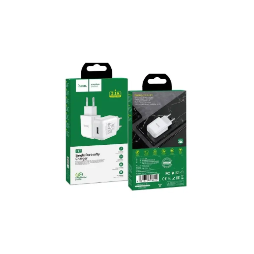 Hoco Caricabatterie USB 2.1A White N2