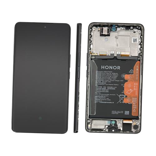 DISPLAY LCD PER HONOR MAGIC7 LITE NERO CON FRAME + BATTERIA 0235AMQP - SERVICE PACK