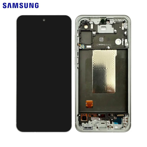 Display LCD Touch Screen Con Frame ORIGINALE SERVICE PACK Per SAMSUNG DISPLAY A556 A55 5G AWESOME LIGHTGRAY