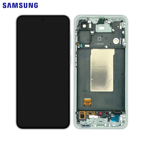 Display Lcd Touch Screen Frame  Originale Service Pack Per Samsunlaxy A566 AWESOME OLIVE