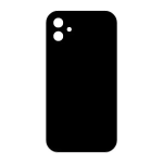 Back Cover COMPATIBILE Perapple Iphone 11 Nera Black Big Hole No Logo
