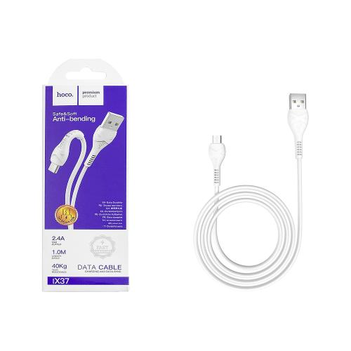 CAVO USB  MICRO USB HOCO X37 18W 2.4A 1M BIANCO - BLISTER 
