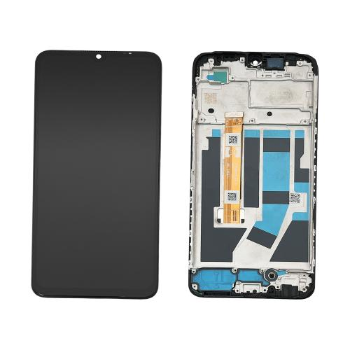 Display Lcd Touch Screen Frame Compatibile Per OPPO A38 CPH2579 / A18 CPH2591 4G 2022 Black Nero