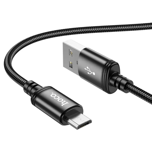 Hoco Cavo Dati Micro-USB (1 m) 3.0 In Nylon Black X89M