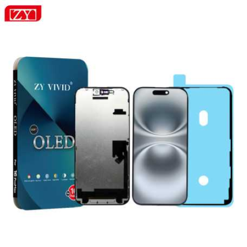 Display Lcd Touch Screen Frame Compatibile Per Apple Iphone 16 PRO MAX Hard Oled Zy