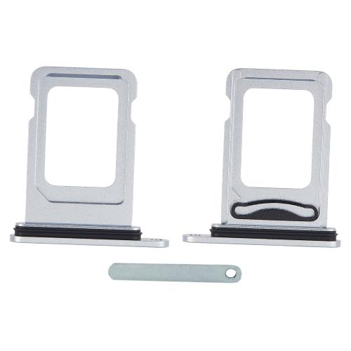 CARRELLO SIM PER IPHONE 15 / 15 PLUS NERO DUAL SIM BLU/WHITE