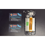 Display Lcd Touch Screen Con Frame ORIGINALE Service Pack Per Samsung Galaxy A12 2021 Sm-a127f Vetro Nero Flat Dorata Cdot (Monta Anche Flat Nera B06)