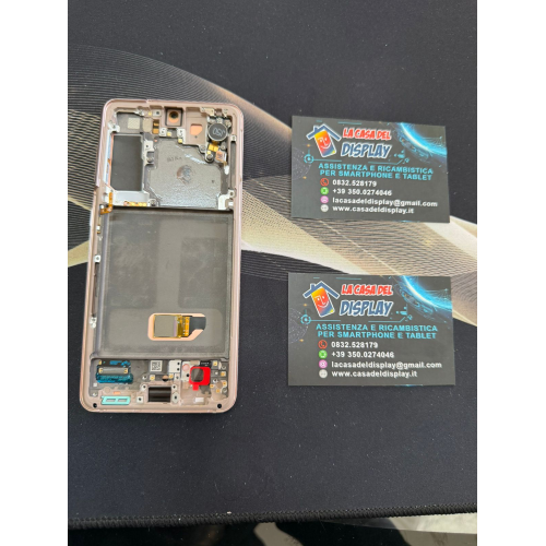 Display Lcd Touch Screen Con Frame Per Samsung G991B S21 WITH FRAME NO CAM PHANTOM VIOLET