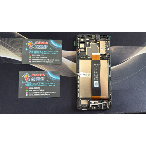 Lcd Display + Touch Con Frame  Pari ORIGINALE  Per Samsung A32 5g Sm-a326b/fn Nero (FLAT SM-A326B REV0.0 CDOT)