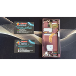 Display Lcd Touch Screen Con Frame ORIGINALE Service Pack Per Samsung Galaxy S22 Ultra Burgundy 5g S908b