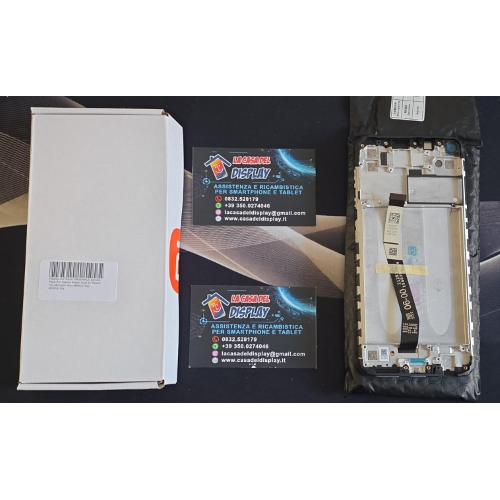 Display Lcd Touch ORIGINALE Service Pack Per Xiaomi Redmi Note 9 / Redmi 10x Midnight Grey M2003j15sg M2003j15ss 560003J15S00