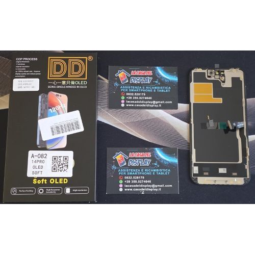 Display Lcd Touch Compatibile Per Apple Iphone 14 Pro Soft Oled DD 120Hz CON IC