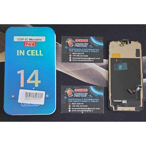 Display Lcd Touch Screen Con Frame COMPATIBILE Per Apple Iphone 14 Incell Zy Cof