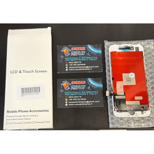 Display Lcd Touch Screen ORIGINALE Rigenerato Per Apple Iphone 7 Bianco Oem