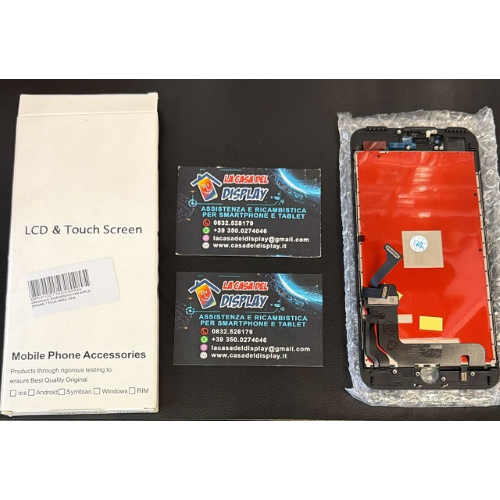 Display Lcd Touch Screen ORIGINALE Rigenerato Per Apple Iphone 7 Plus Nero Oem