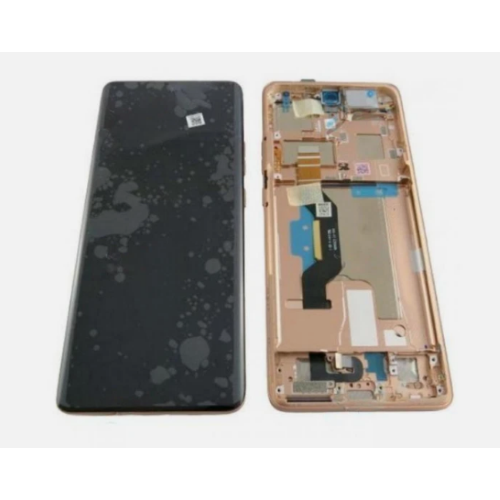 DISPLAY LCD ORIGINALE SERVICE PACK PER MOTOROLA XT2401 MOTO EDGE 50 ULTRA CON FRAME PEACH FUZZ