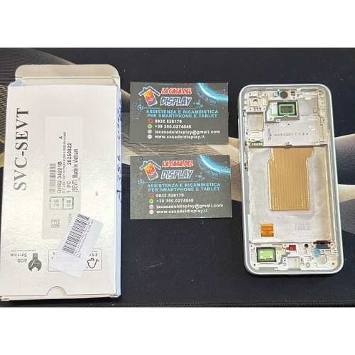 Display Lcd ORIGINALE Service Pack Per Samsung Galaxy A35 5g A356 Ice Blue ASS