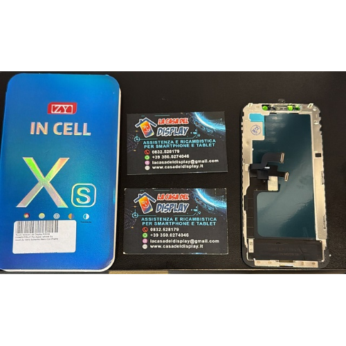Touch Screen Lcd Display Retina COMPATIBILE Per Apple Iphone Xs Incell Zy Vetro Schermo Nero Con Frame