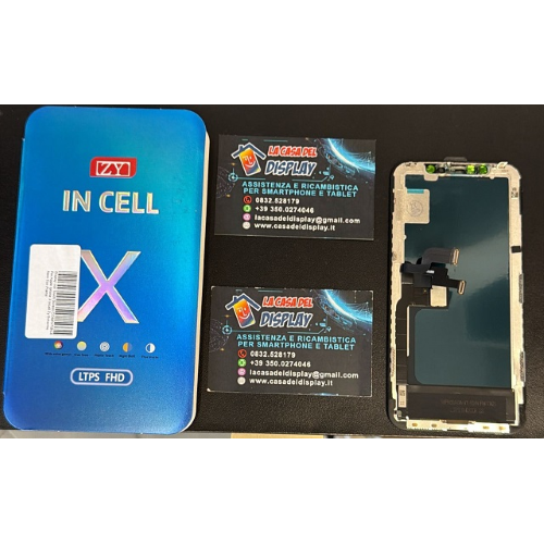 Display Lcd Touch Screen COMPATIBILE Per Apple Iphone X Incell Zy Schermo Nero Con Frame
