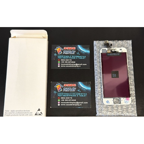 Display Lcd Touch Screen COMPATIBILE Per Apple Iphone 5 Bianco Eco