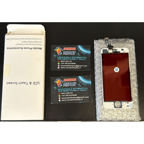 Display Lcd Touch Screen + Vetro  Per Apple Iphone 5s / Se Bianco Eco