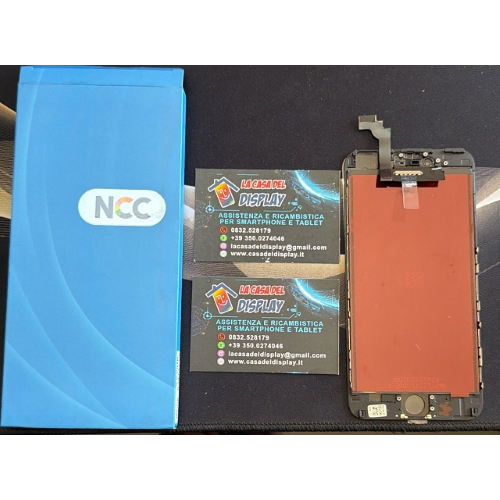 Display Lcd Touch Screen Con Frame Per Apple Iphone 6s Plus Nero Black Ncc